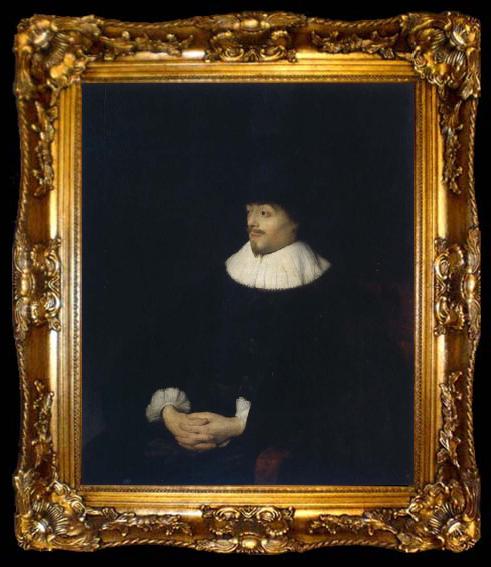 framed  REMBRANDT Harmenszoon van Rijn Portrait of Constantijn Huygens, ta009-2